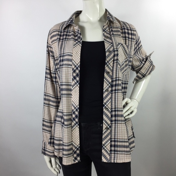 Doe & Rae Plaid Button Up Top Size S - Picture 14 of 16